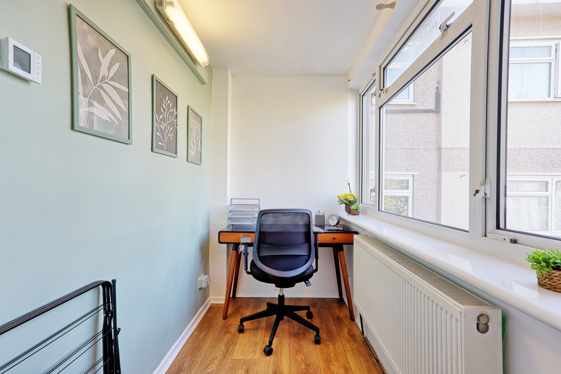 Workspace with desk in Chelmsford 1-bed apartment